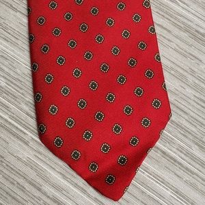 Briar Silk Woven Red Tie